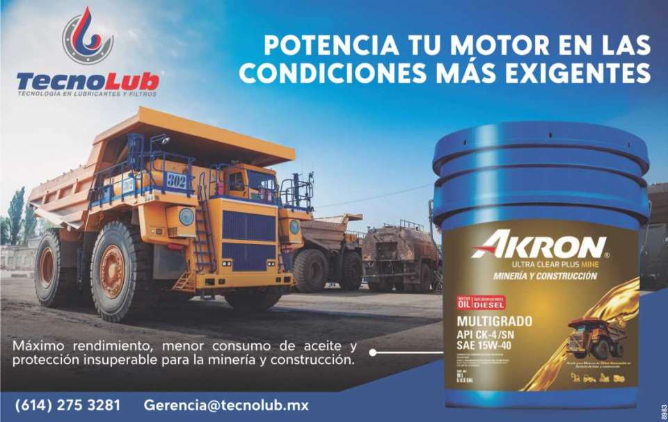 Potencia tu motor en las condiciones mas exigentes. Akron Ultra Clear Mine, Multigrado. Maximo rendimiento, menor consumo de aceite y proteccion insuperable, para la mineria y construccion.